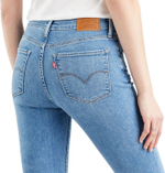 Джинсы Levis 721 Levi's Original HIGH RISE SKINNY DONT BE EXTRA голубой