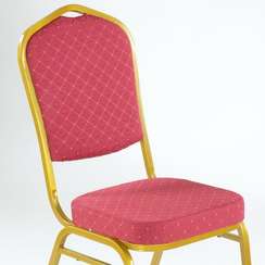 Стул Barneo S-6 банкетный каркас золото, красная ткань