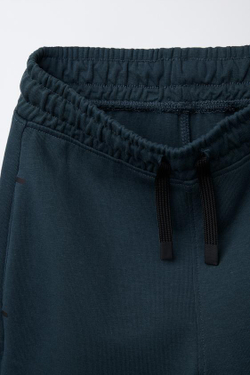 ZARA БРЮКИ В СПОРТИВНОМ СТИЛЕ, ЦВЕТ МОРСКОЙ ВОЛНЫ