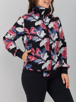 Костюм с брюками КБ-184/черныйбордо-листья