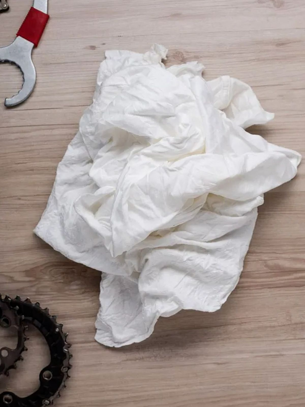 Ветошь белая 100% ХБ 10 кг обтирочная трикотаж