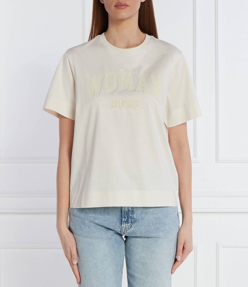 Футболка Elpha BOSS BLACK - экрю(50514737)