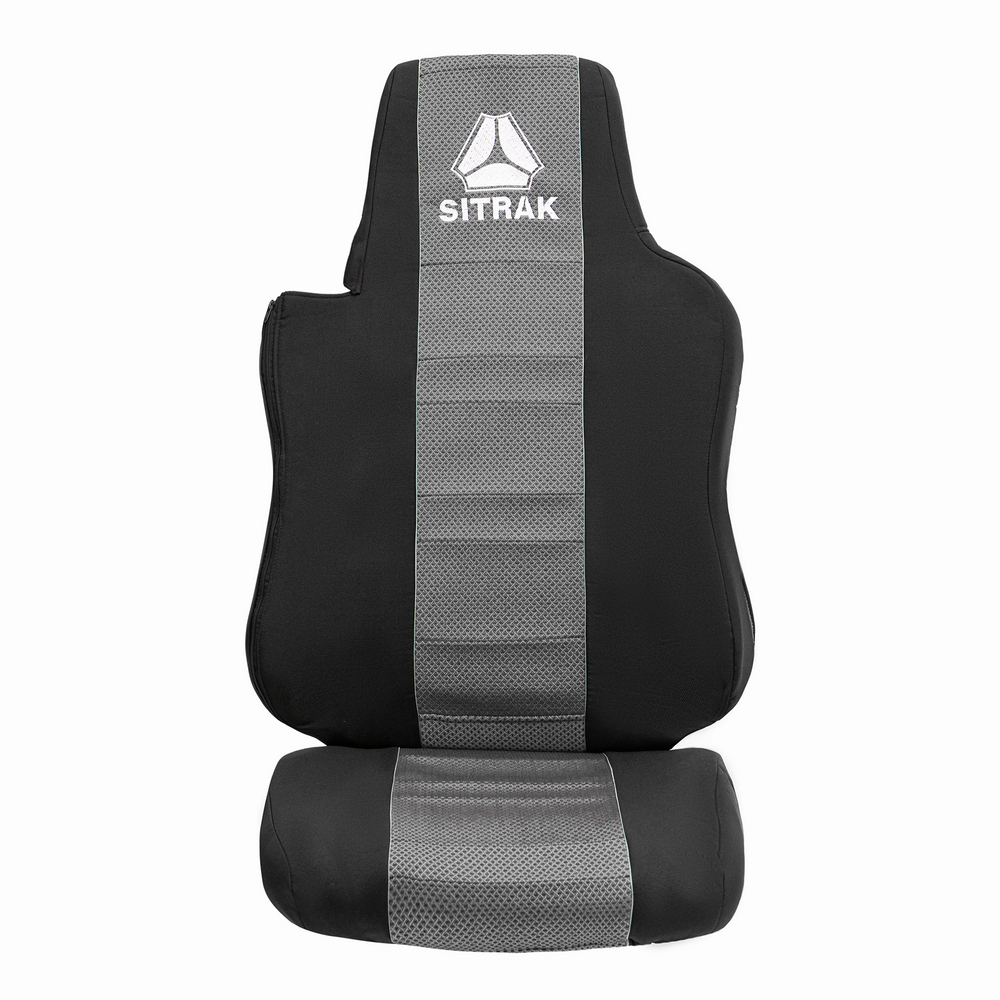 Чехлы SITRAK C7H (полиэфир, черный, серая вставка)