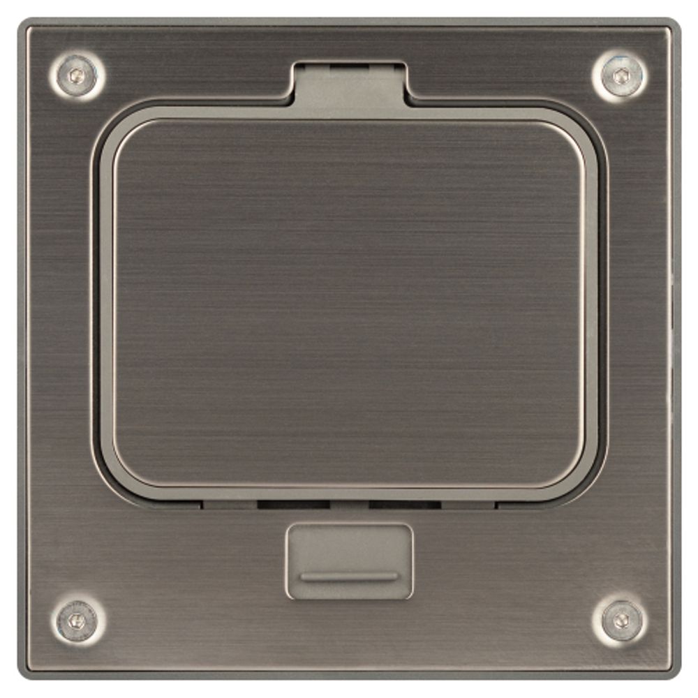 Люки ЭРА ОФИС 18-6001-03 IP66 в бетон с розеткой защёлка цвет серый