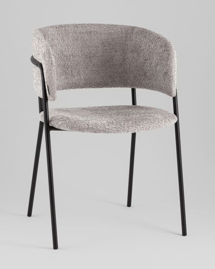 Кресло Нэлли New, букле светло-серый