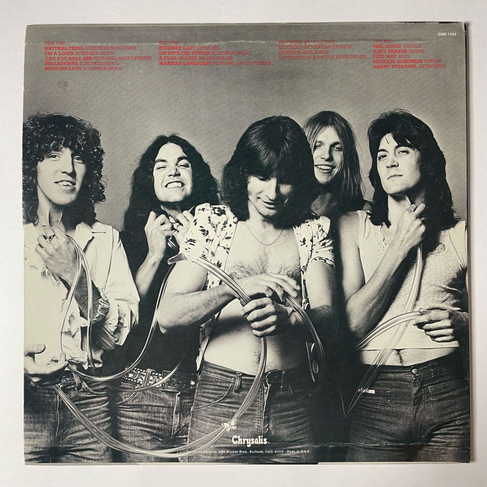 Винтажная виниловая пластинка LP UFO No Heavy Petting (USA 1976) Belladonna