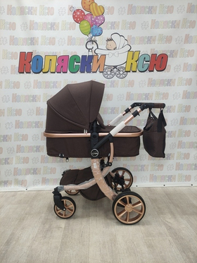 Коляска трансформер Farfello Aimile Original New Gold шоколадный