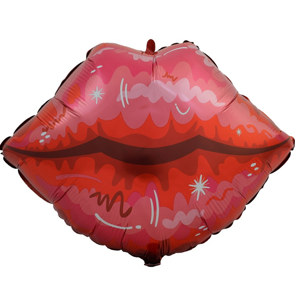 Шар Фольгированный Губы (Красный)