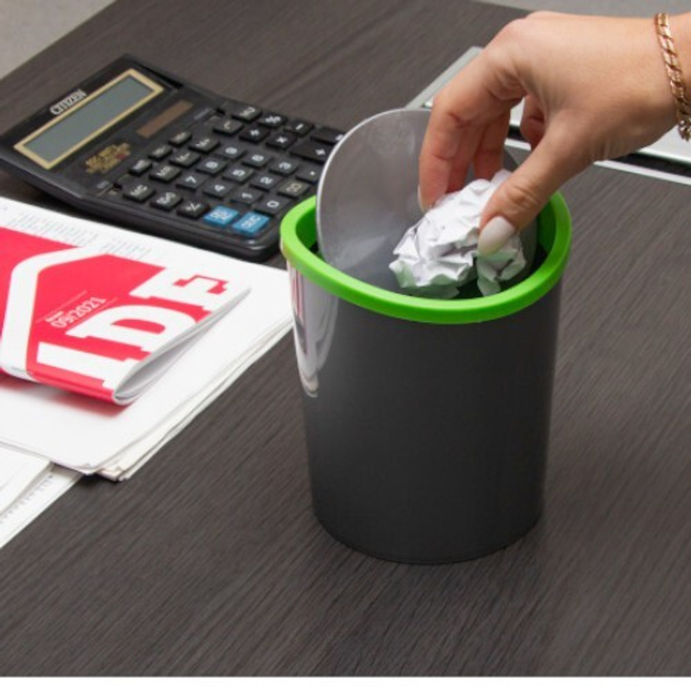 Контейнер для мусора настольный 1.6л М2490