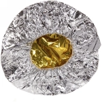 Шапочка фольгированная для окрашивания и хим. завивки волос «Стойкий цвет», цвет золото и серебро, 13*19см