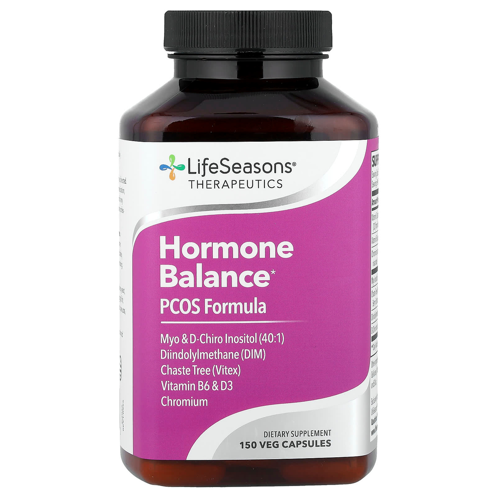 LifeSeasons, Therapeutics, Hormone Balance, формула при СПКЯ, 150 растительных капсул