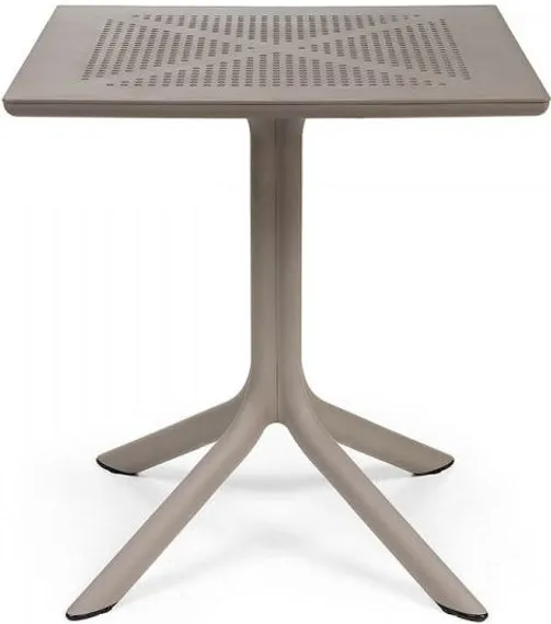 Пластиковый стол Clip 70х70 см тортора