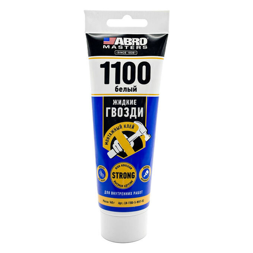 Клей "жидкие гвозди" ABRO 1100 белый (140г)