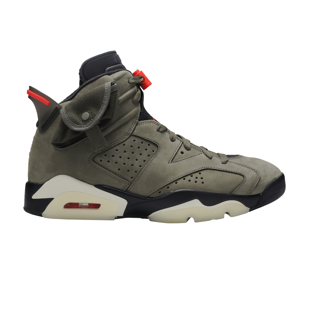 Кроссовки Travis Scott X Jordan Air Jordan 6 Medium Olive Ts