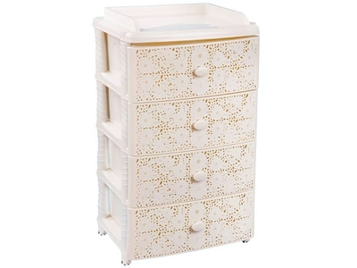 Комод 4-х секционный "Лаура" широкий (сл.кость)