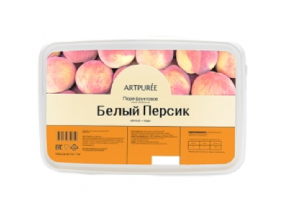 Пюре фруктовое Белый ПЕРСИК 10% сахара, 250гр ARTPUREE
