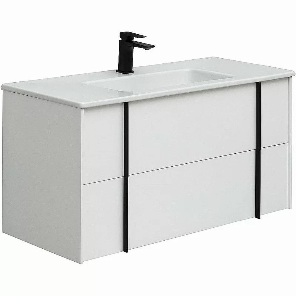 Тумба с раковиной Allen Brau Reality 100 1.32007.WM белый матовый