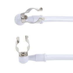 UFP-M02C-450 WHITE POLYBAG SET2 Подставка для светильника ULI-P. на прищепке. длина трубки 450мм. набор из 2шт. Белая. ТM ФитоЛето