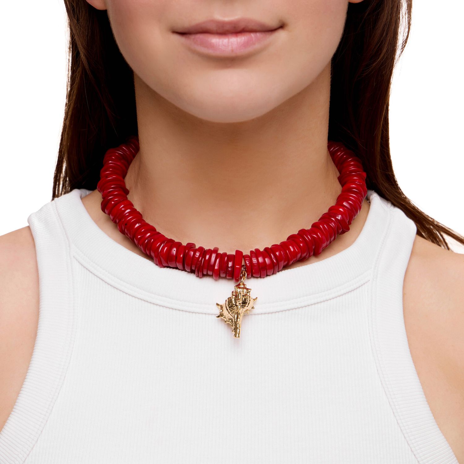 Колье Bold Necklace - Seashell