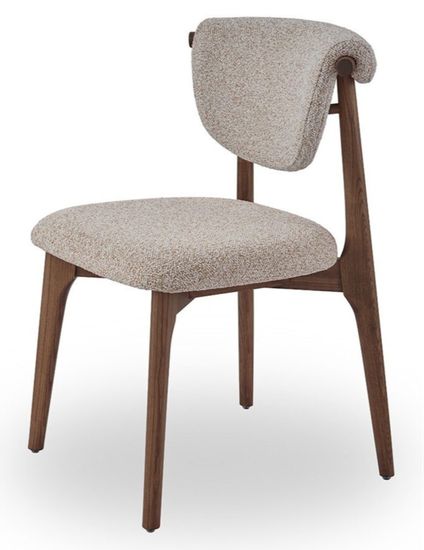 Стул TS-2/ бежевый/цвет орех /массив ясеня