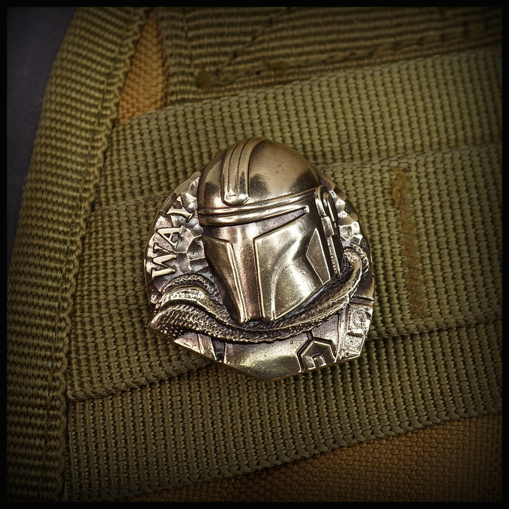 Клипса для системы MOLLE "Мандо" , латунь