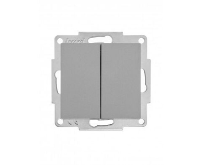 Выключатель 2-кл. СП Vesna механизм платина LEZARD 742-3588-101