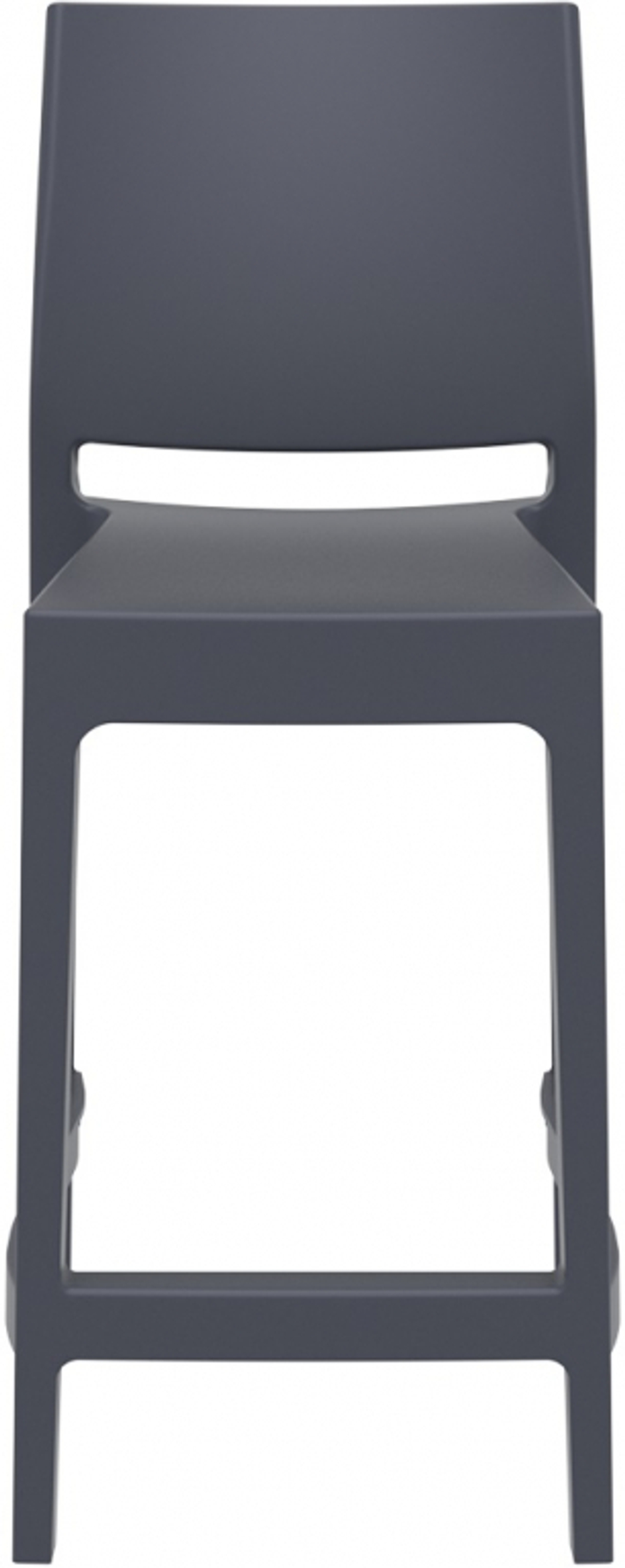 Стул пластиковый полубарный, Siesta Contract Maya Bar 65, темно-серый