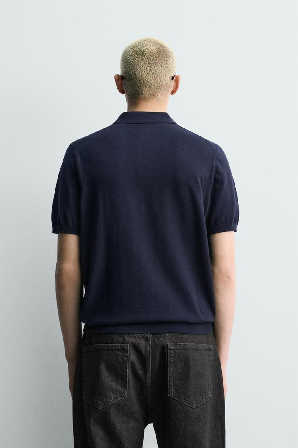 ZARA ПОЛО REGULAR FIT, МОРСКОЙ ТЕМНО-СИНИЙ