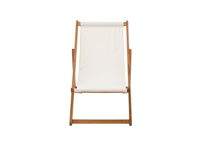 Кресло-шезлонг из акации Joygarden КАПРИ, Light Teak, ваниль