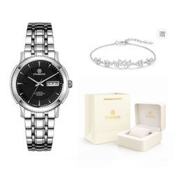 STARKING Workplace Collection Automatic Mechanical Movement Stainless Steel Watchband Watch Women"s Watch