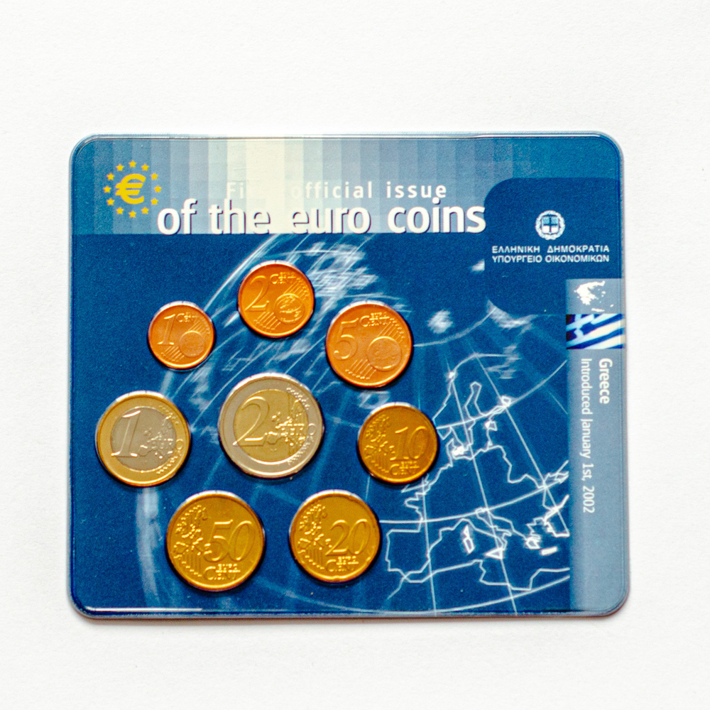 Europe: First Official Issue of the Euro Coins – 12 Coin Set