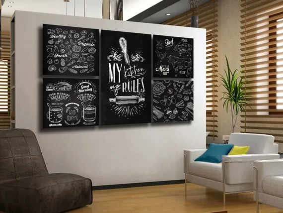 Модульная картина "Правило кухни"