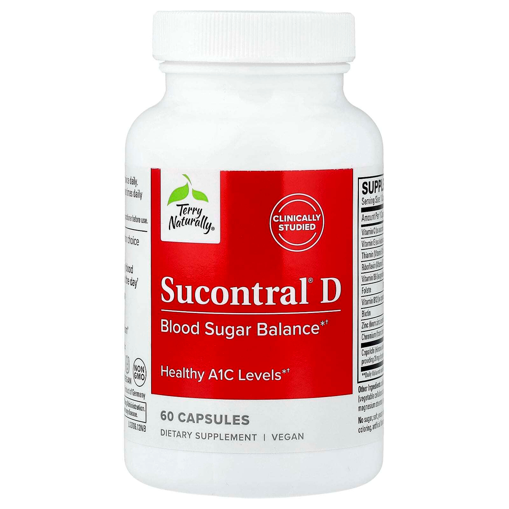 Terry Naturally, Sucontral® D, 60 капсул