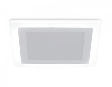 Встраиваемый cветодиодный светильник с подсветкой DCR396 18W+6W 4200K+4200K 220-240V 245*245*20 (A210*210) Ambrella