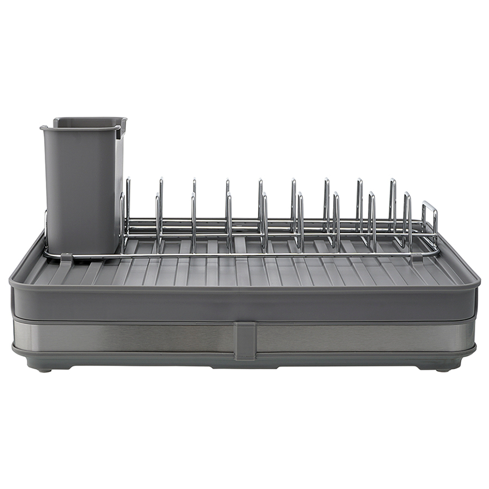 Сушилка для посуды atle раздвижная большая, серая