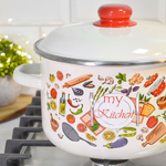 Кастрюля 4л "Моя кухня" слоновая кость