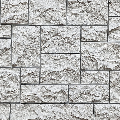 Фасадные панели Камень Дикий, мелованный белый Fineber (Файнбир)