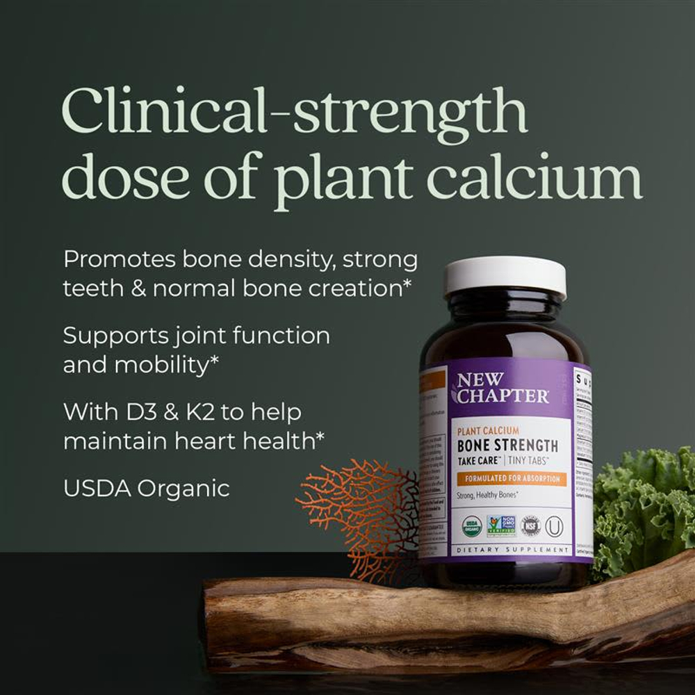 New Chapter, растительный кальций, Bone Strength Keep Care™, 240 веганских крошечных таблеток