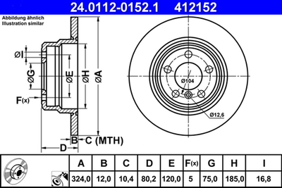 ATE - 24011201521-ATE - Brake Disc