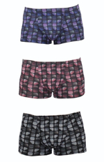 Набор из 3 мужских трусов-боксеров с принтом (Размер: XXL) (Цвет: разноцветный)