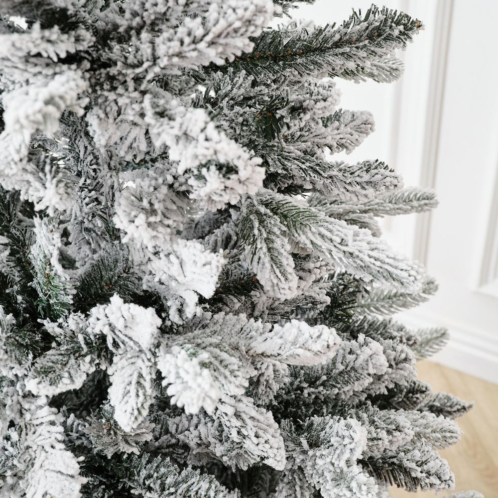 Заснеженная елка «Bourget» (Литая+пвх) 240 см / 2,4 м