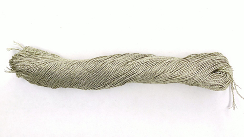 Шнур золото зеленое 6 сложений 0,8мм