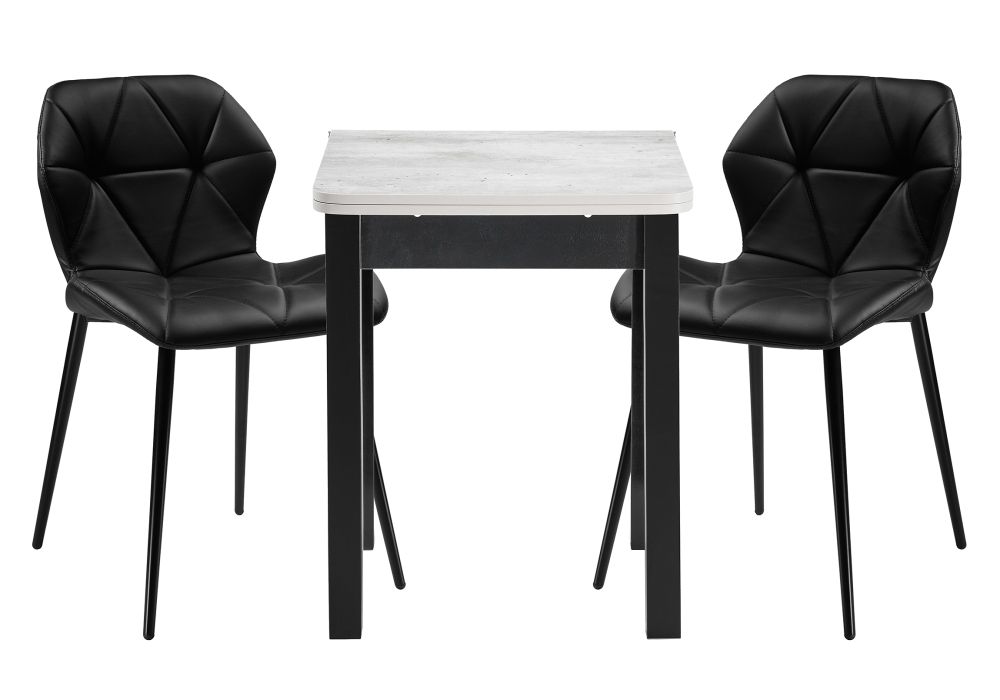 Обеденная группа Наирти черный / метрополитан грей