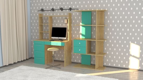 Стол письменный БРАУН левый