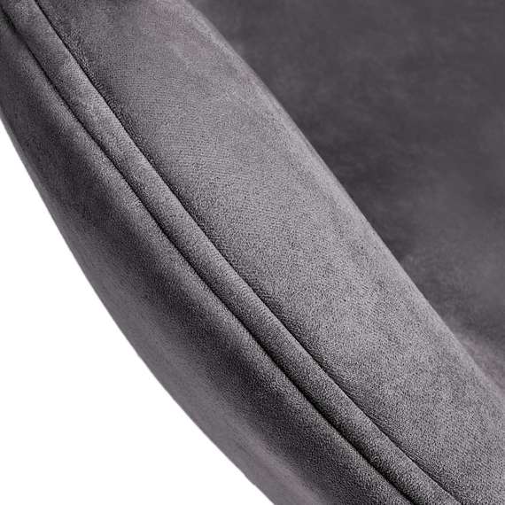 Кресло Swan темно-серая искусственная замша