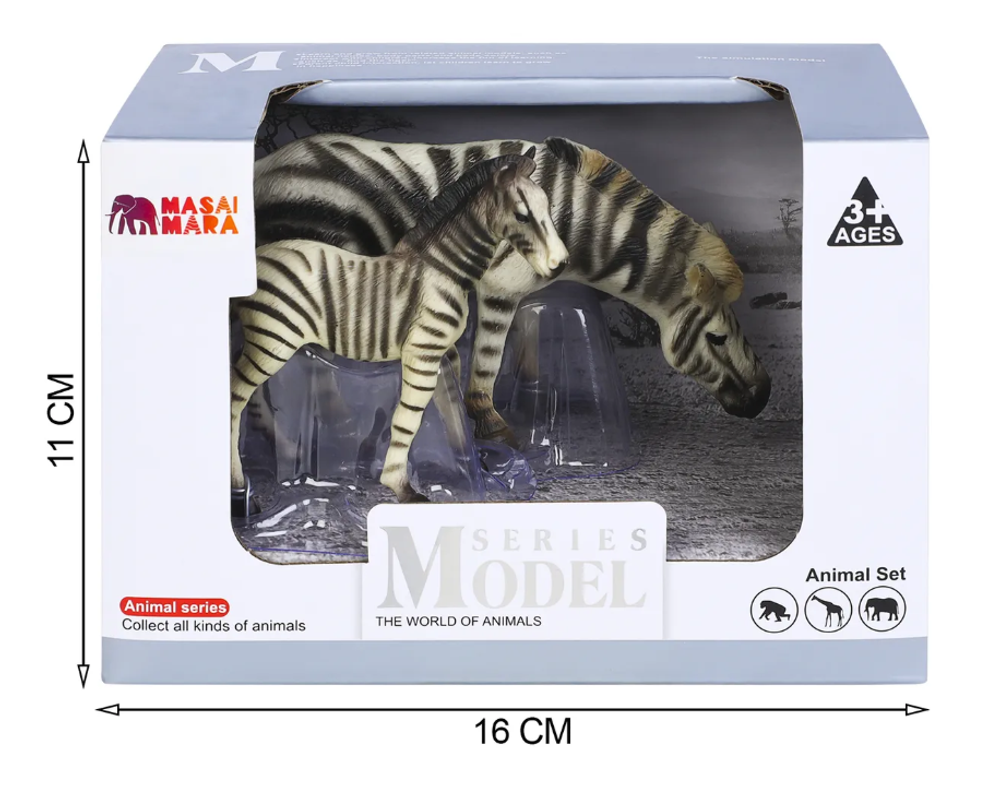 Игровой набор Masai Mara Мир диких животных: семья зебр