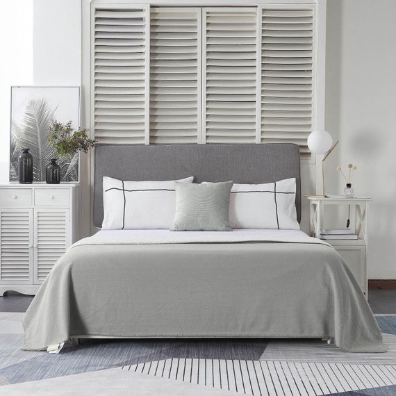 Аманда (серая) 160х220 Покрывало Трикотаж