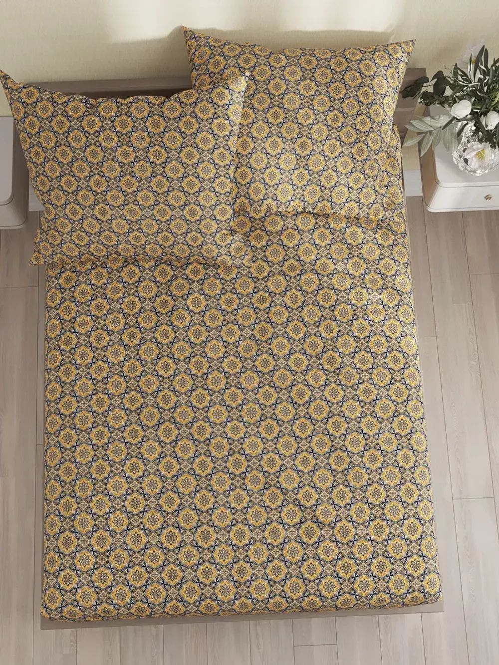 Постельное белье перкаль Сказка "Султан" 2-спальное Наволочка 50х70 см 2 шт Простынь 240x215 см Пододеяльник 175x215 см