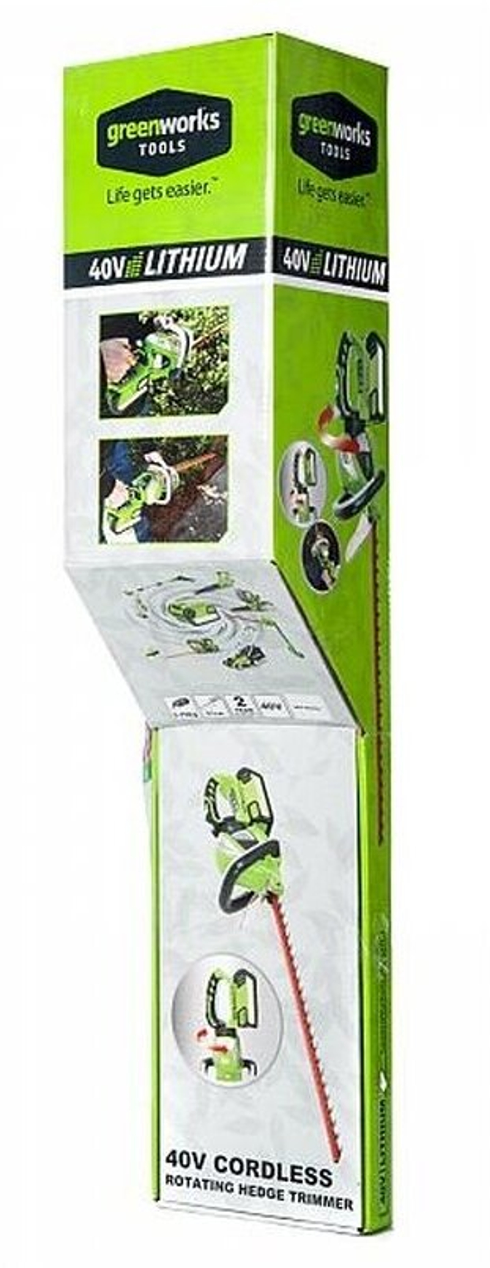 Кусторез аккум. GREENWORKS G40HT61 40V,61см,2800резов/мин,без акб/зу (2200907)