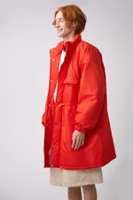 Парка Choompu оверсайз красная